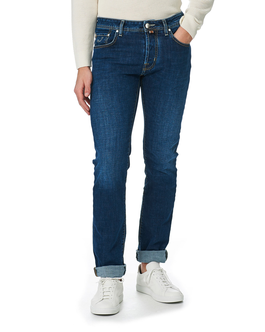 Herren | Jeans | Jacob Cohën | 688 Slim Fit Jeans Mid Blue