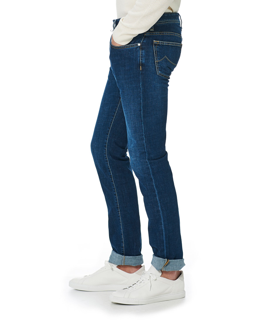 Herren | Jeans | Jacob Cohën | 688 Slim Fit Jeans Mid Blue