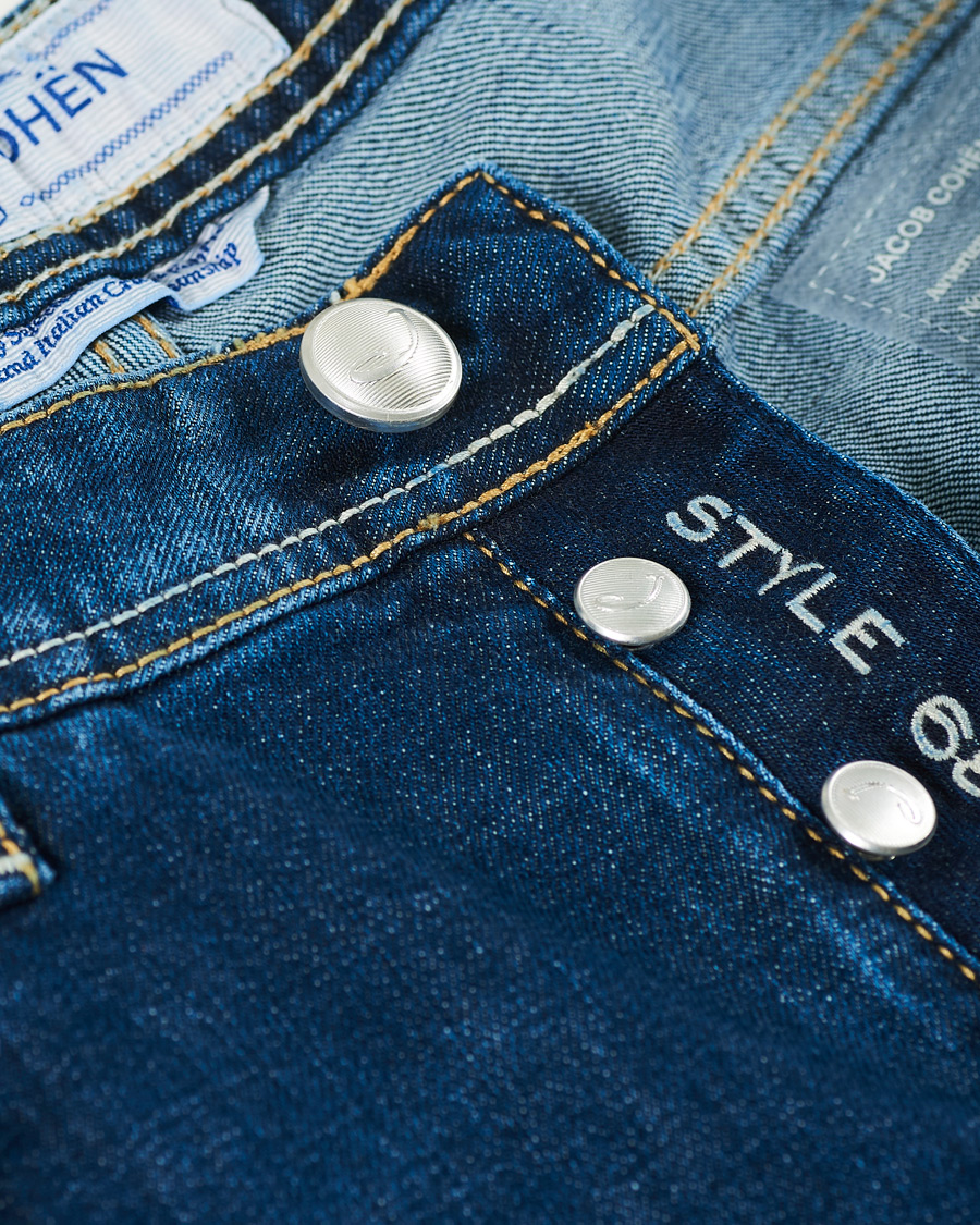 Herren | Jeans | Jacob Cohën | 688 Slim Fit Jeans Mid Blue