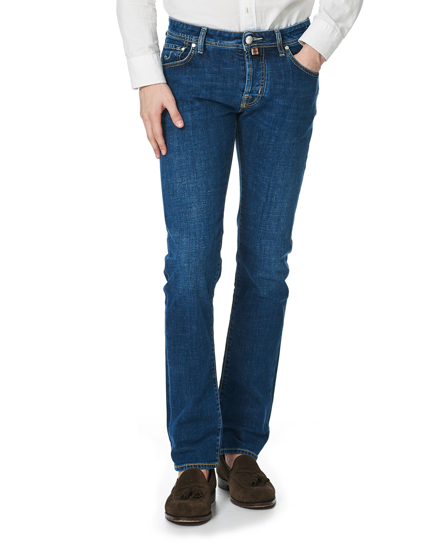 Herren | Jeans | Jacob Cohën | 622 Slim Fit Jeans Mid Blue