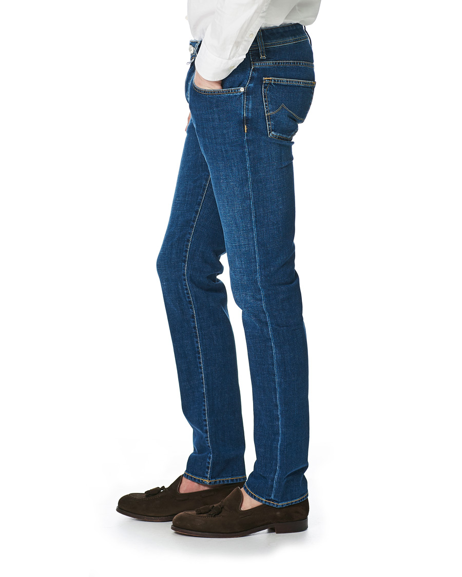 Herren | Jeans | Jacob Cohën | 622 Slim Fit Jeans Mid Blue