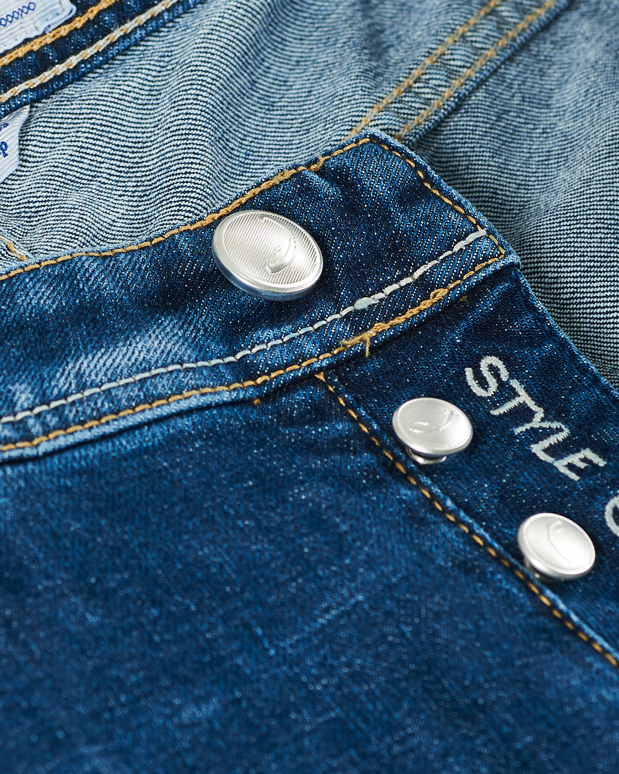 Herren | Jeans | Jacob Cohën | 622 Slim Fit Jeans Mid Blue