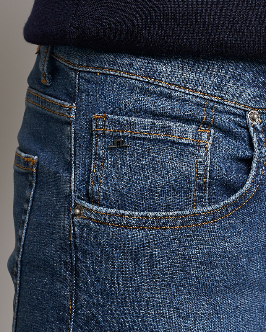 Herren | Jeans | J.Lindeberg | Jay Active Super Stretch Jeans Mid Blue