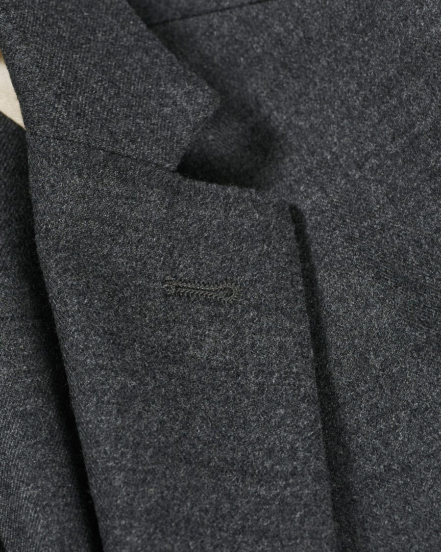 Herren | Sakkos | Barena | Borgo Unconstructed Flannel Blazer Grey Melange