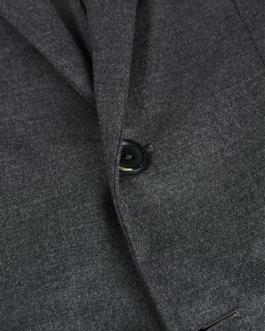 Herren | Sakkos | Barena | Borgo Unconstructed Flannel Blazer Grey Melange
