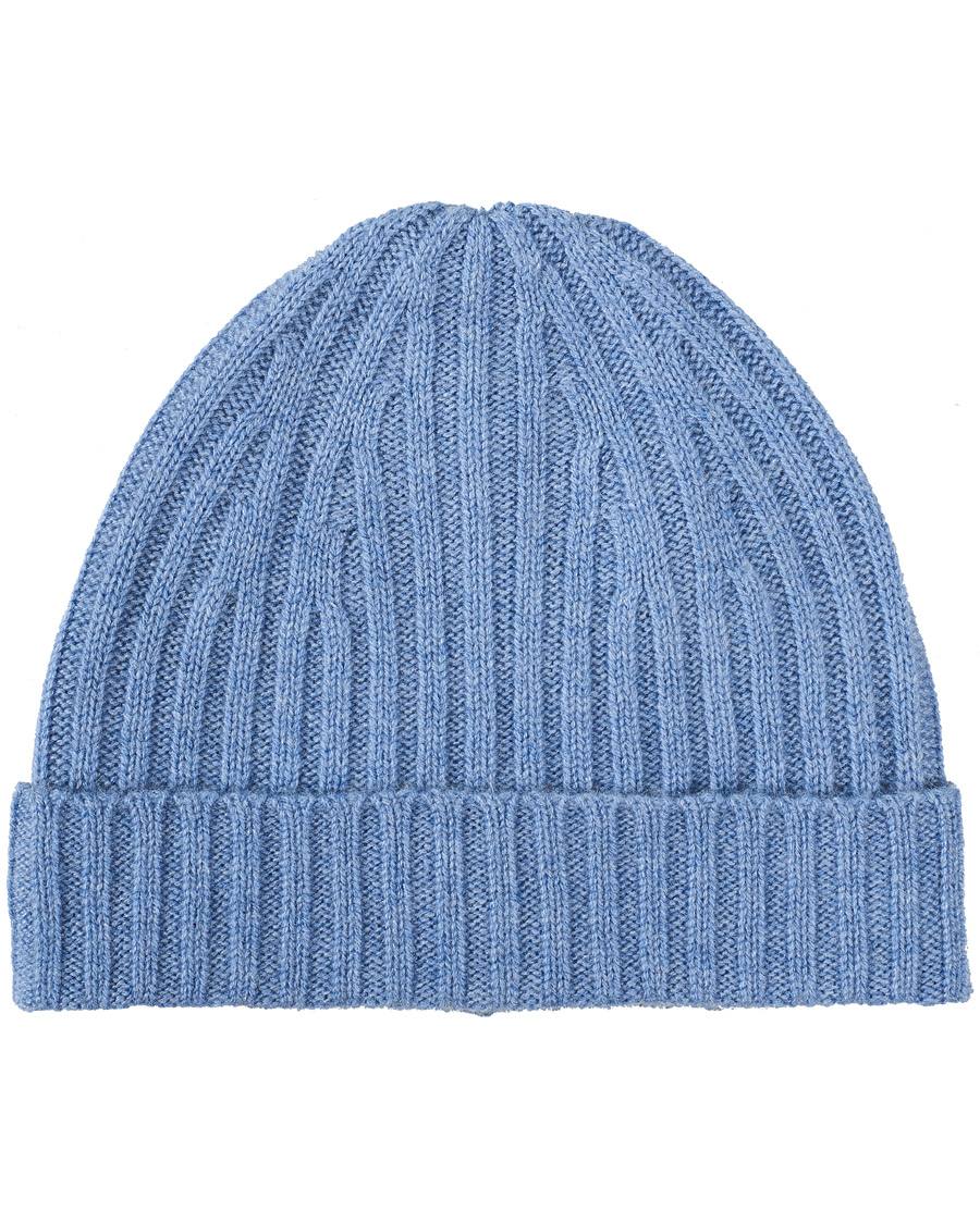 Herren | Stenströms Ribbed Cashmere Hat Light Blue | Stenströms | Ribbed Cashmere Hat Light Blue