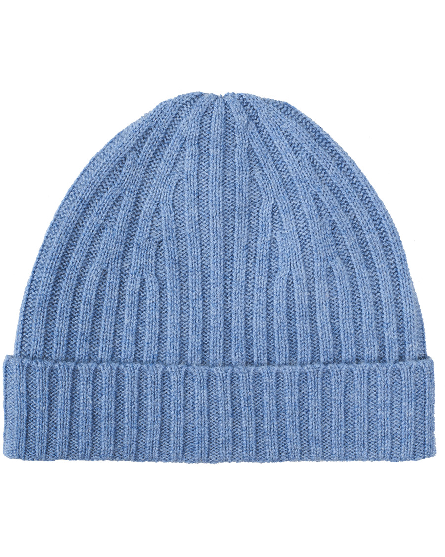 Herren | Stenströms Ribbed Cashmere Hat Light Blue | Stenströms | Ribbed Cashmere Hat Light Blue