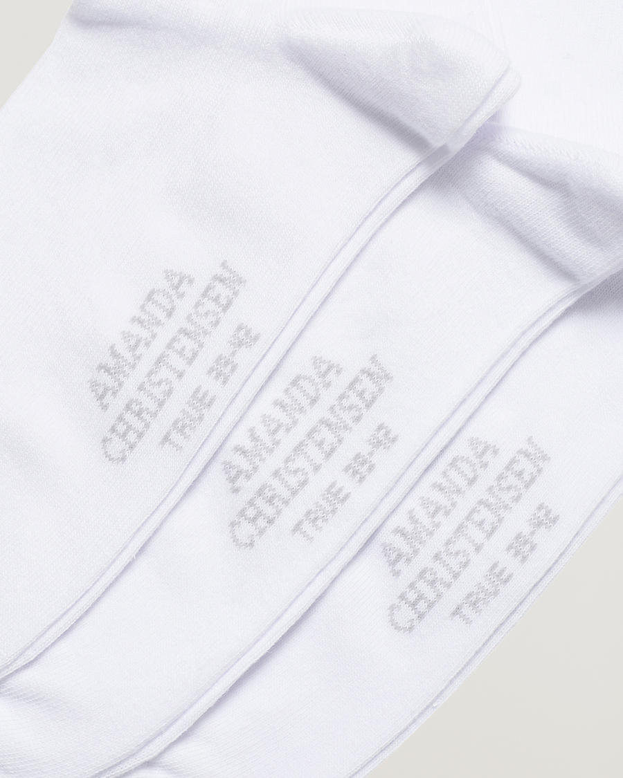 Herren |  | Amanda Christensen | 3-Pack True Cotton Socks White