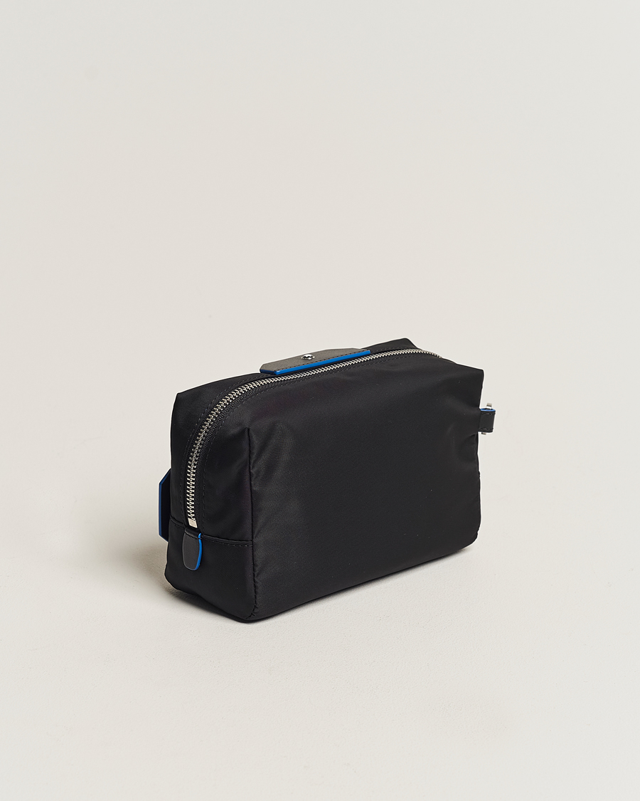Herren | Montblanc Blue Spirit Case Medium Wash Bag Black/Blue | Montblanc | Blue Spirit Case Medium Wash Bag Black/Blue