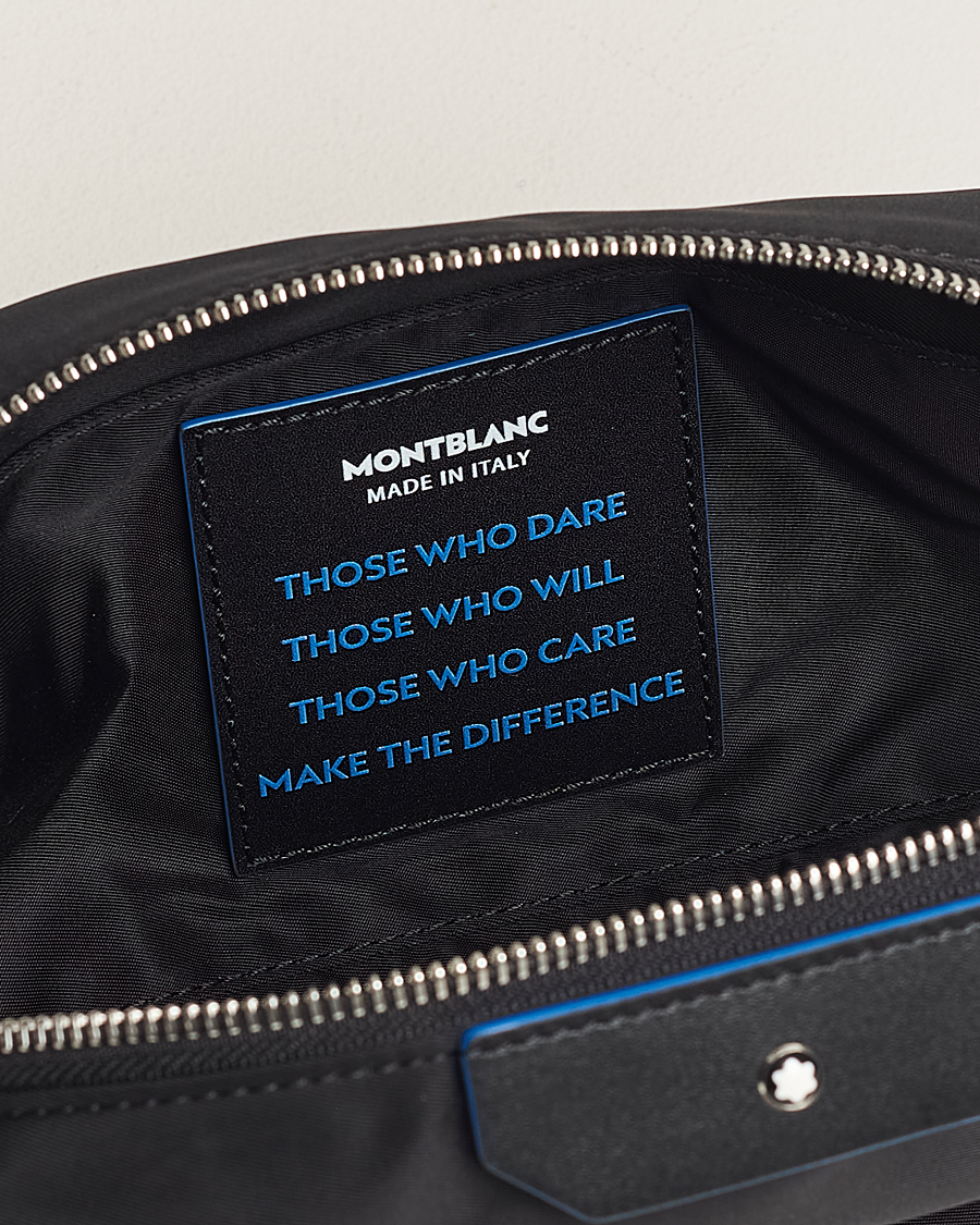 Herren | Montblanc Blue Spirit Case Medium Wash Bag Black/Blue | Montblanc | Blue Spirit Case Medium Wash Bag Black/Blue