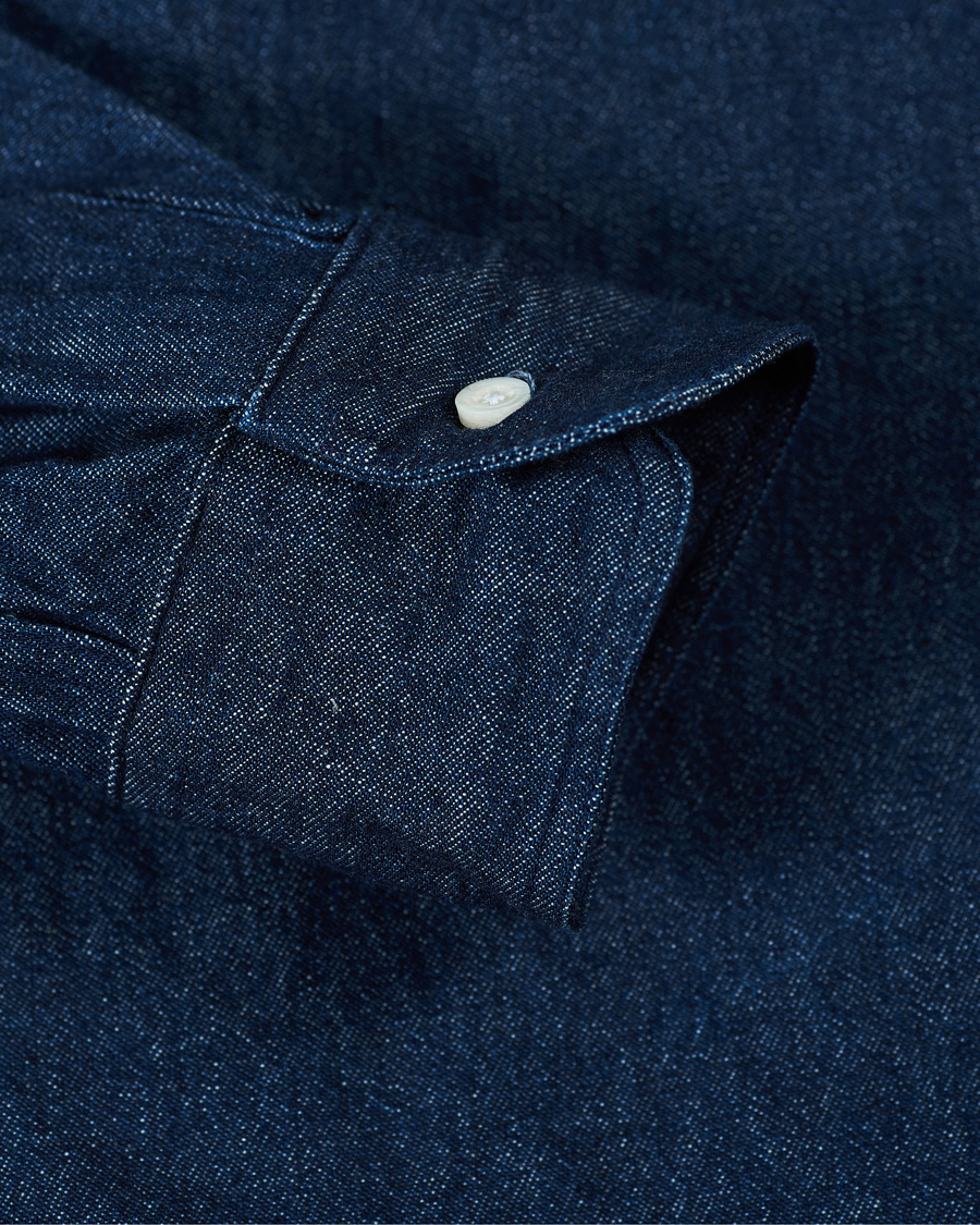 Herren | Hemden | Gitman Vintage | Button Down Denim Shirt Dark Indigo