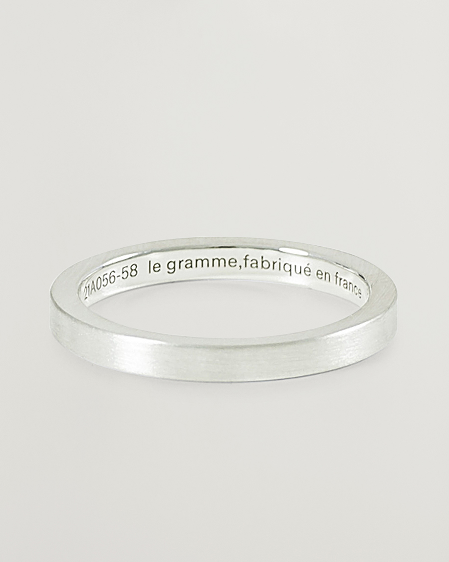 Herren | Schmuck | LE GRAMME | Ribbon Brushed Ring Sterling Silver 3g