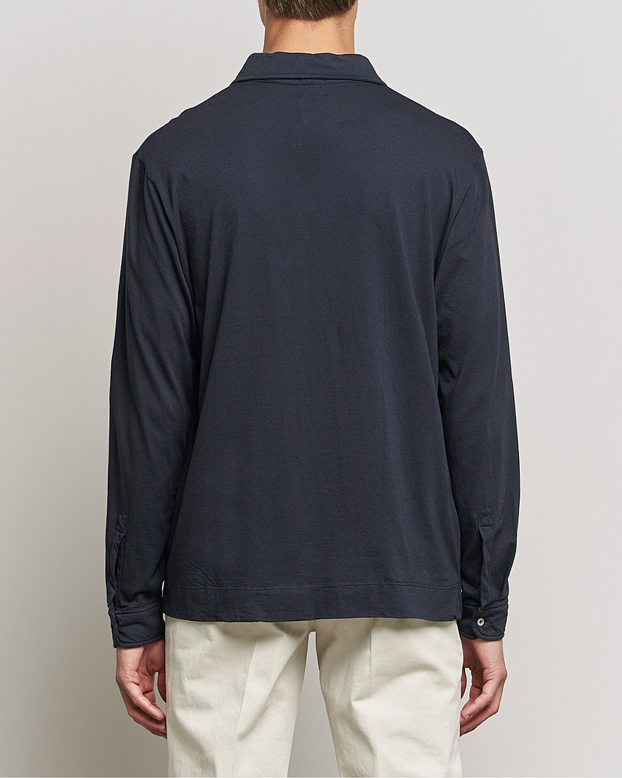Herren | Pullover | Massimo Alba | Ischia Cotton/Cashmere Polo Navy
