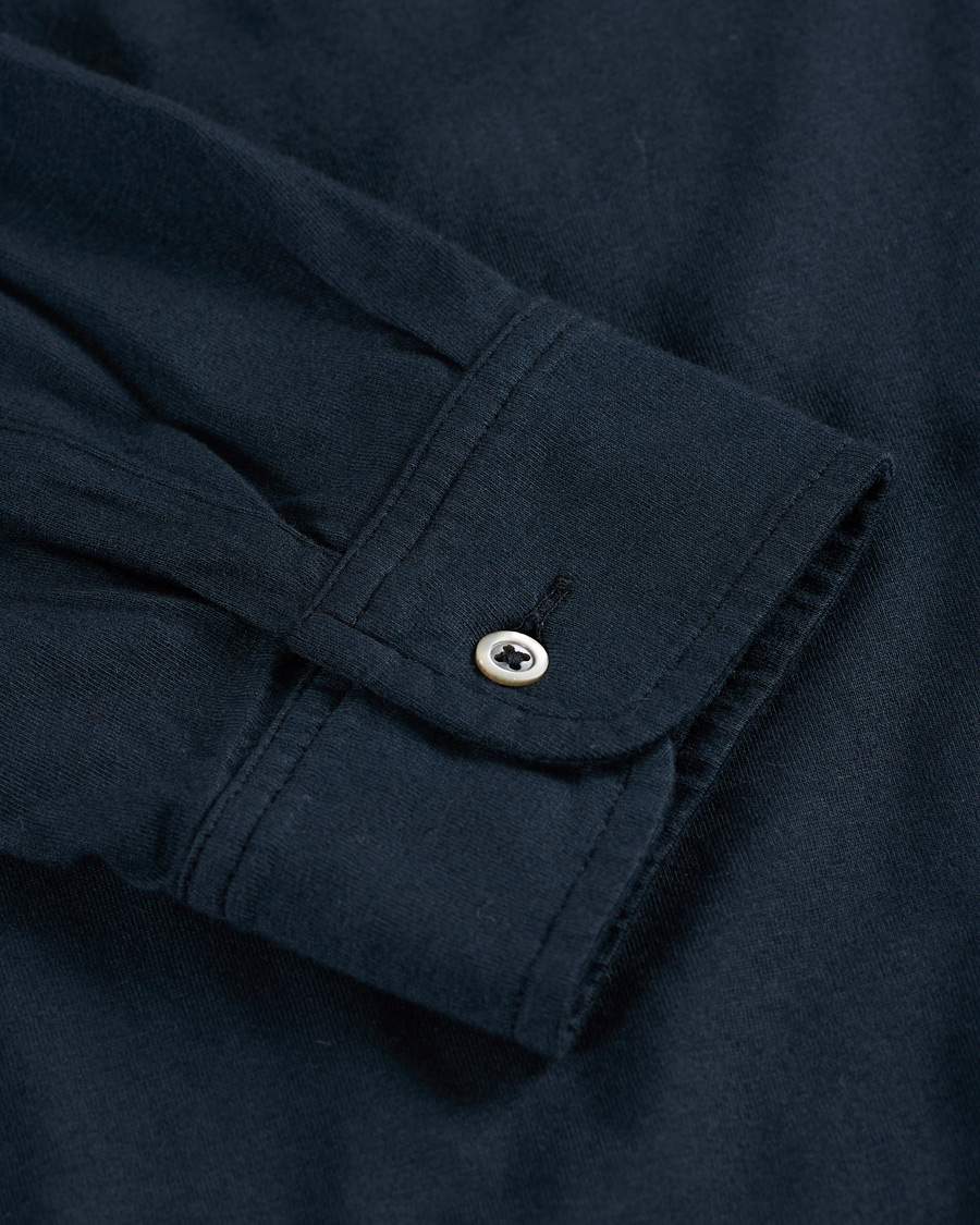 Herren | Pullover | Massimo Alba | Ischia Cotton/Cashmere Polo Navy