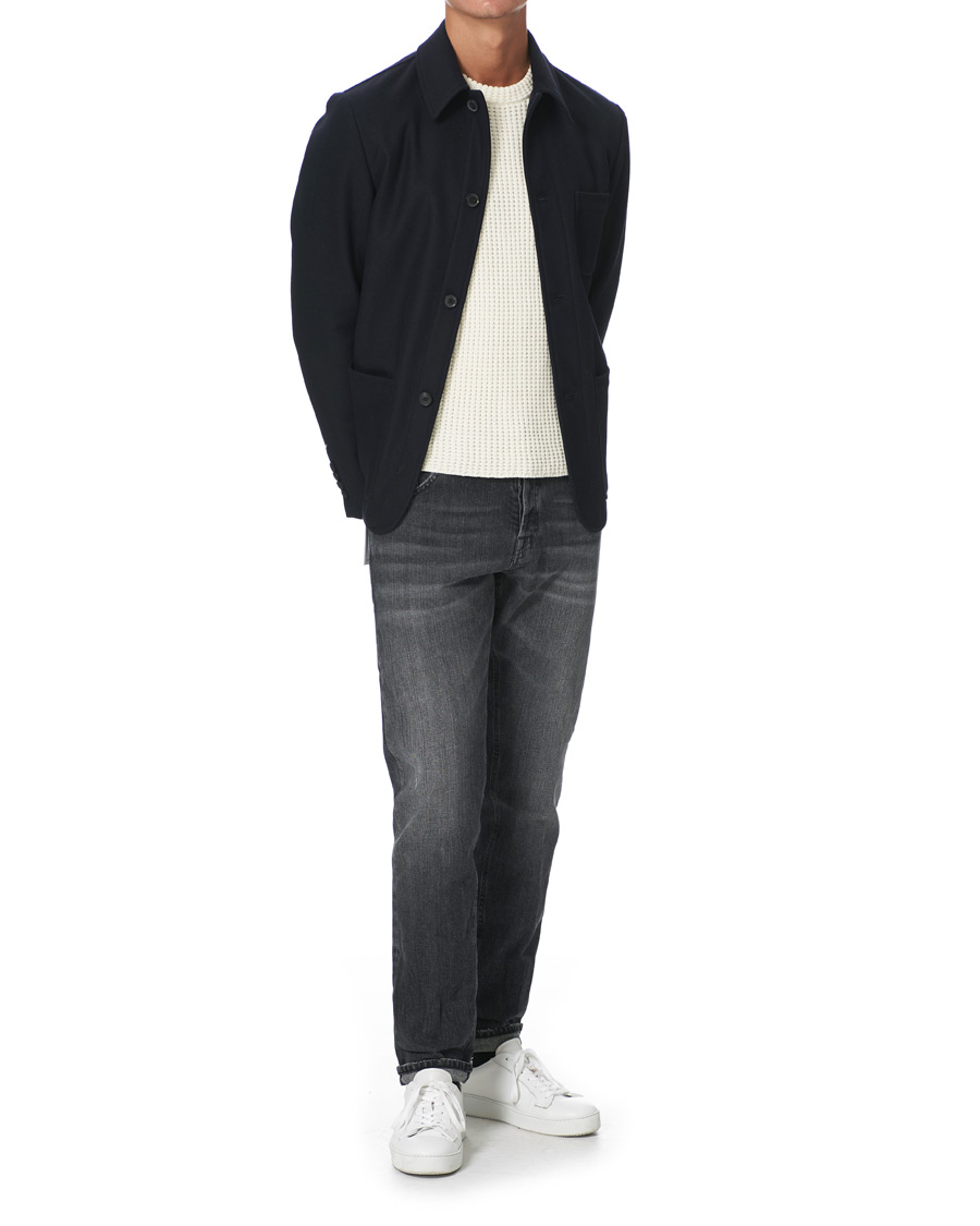 Herren | Jeans | PT01 | Slim Fit Japanese Selvedge Denim Black Wash