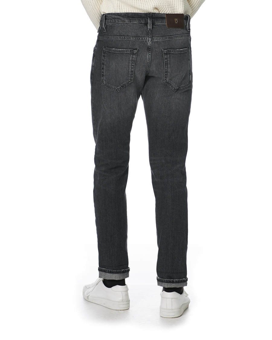 Herren | Jeans | PT01 | Slim Fit Japanese Selvedge Denim Black Wash