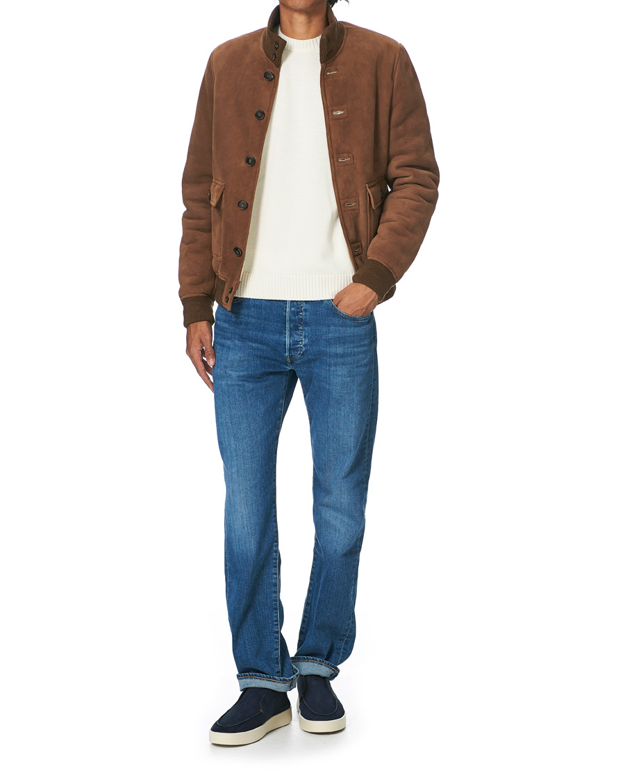 Herren | Santoni Slipper Chukka Boots Navy Suede | Santoni | Slipper Chukka Boots Navy Suede