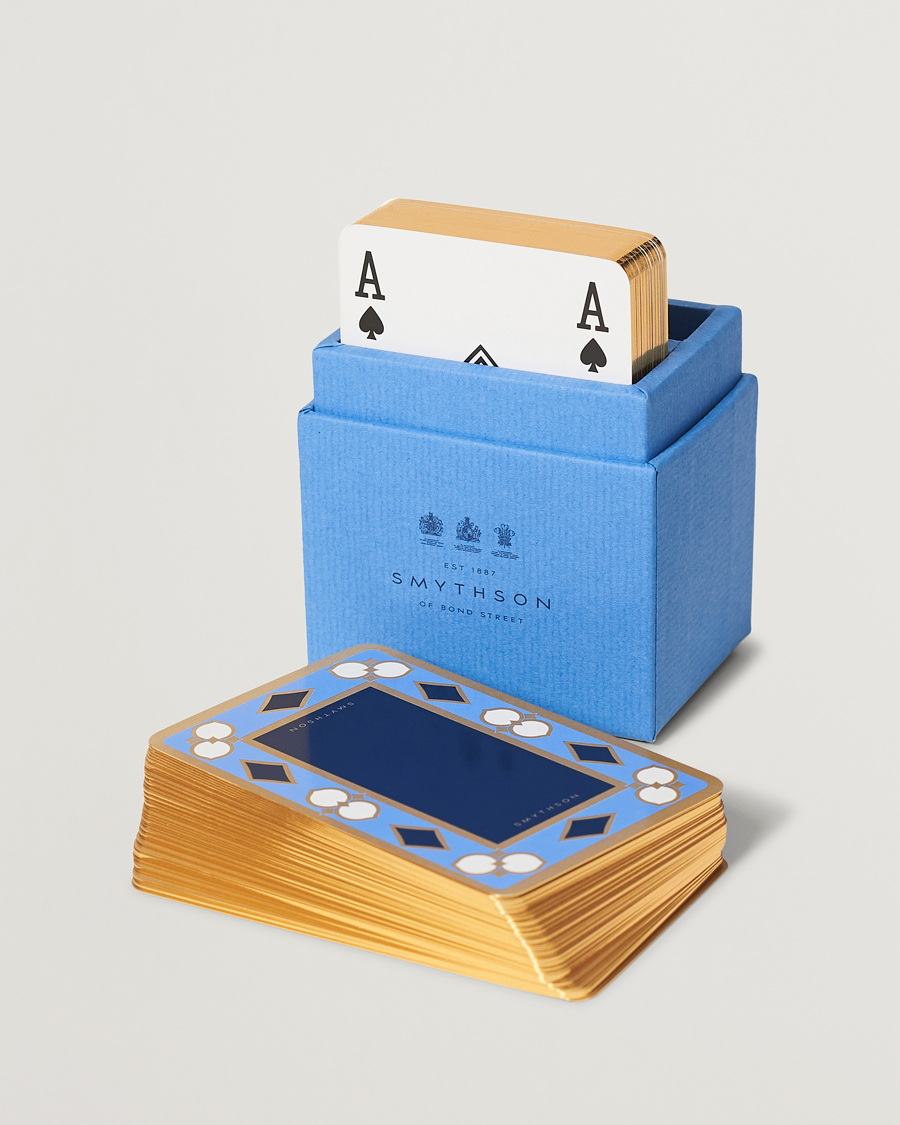 Herren | Kategorie | Smythson | Playing Card Nile Blue