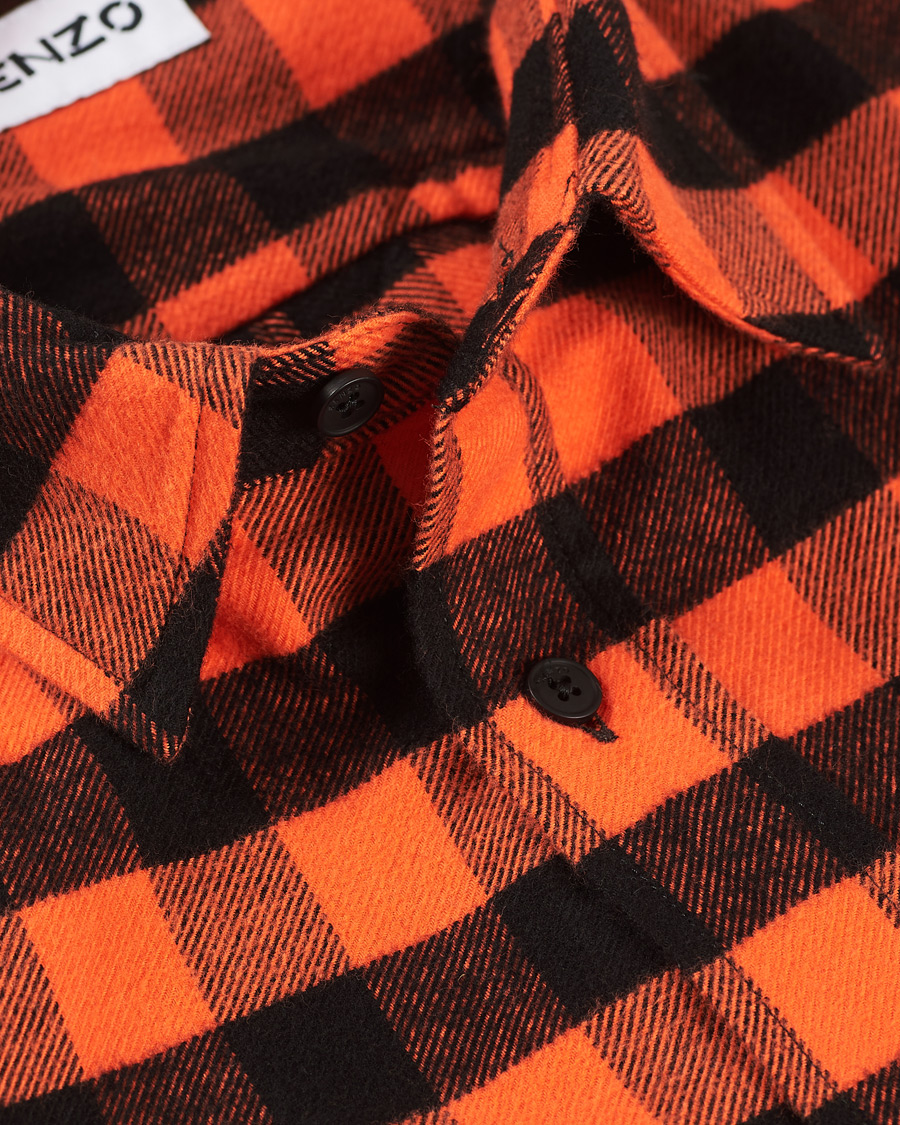 Herren | Hemden | KENZO | Flannel Shirt Orange Check