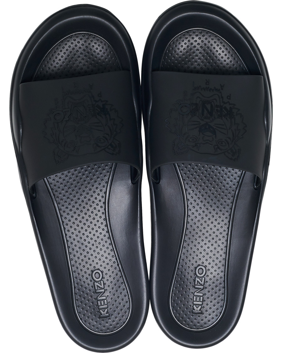 Herren | KENZO Tiger Pool Mules Black | KENZO | Tiger Pool Mules Black