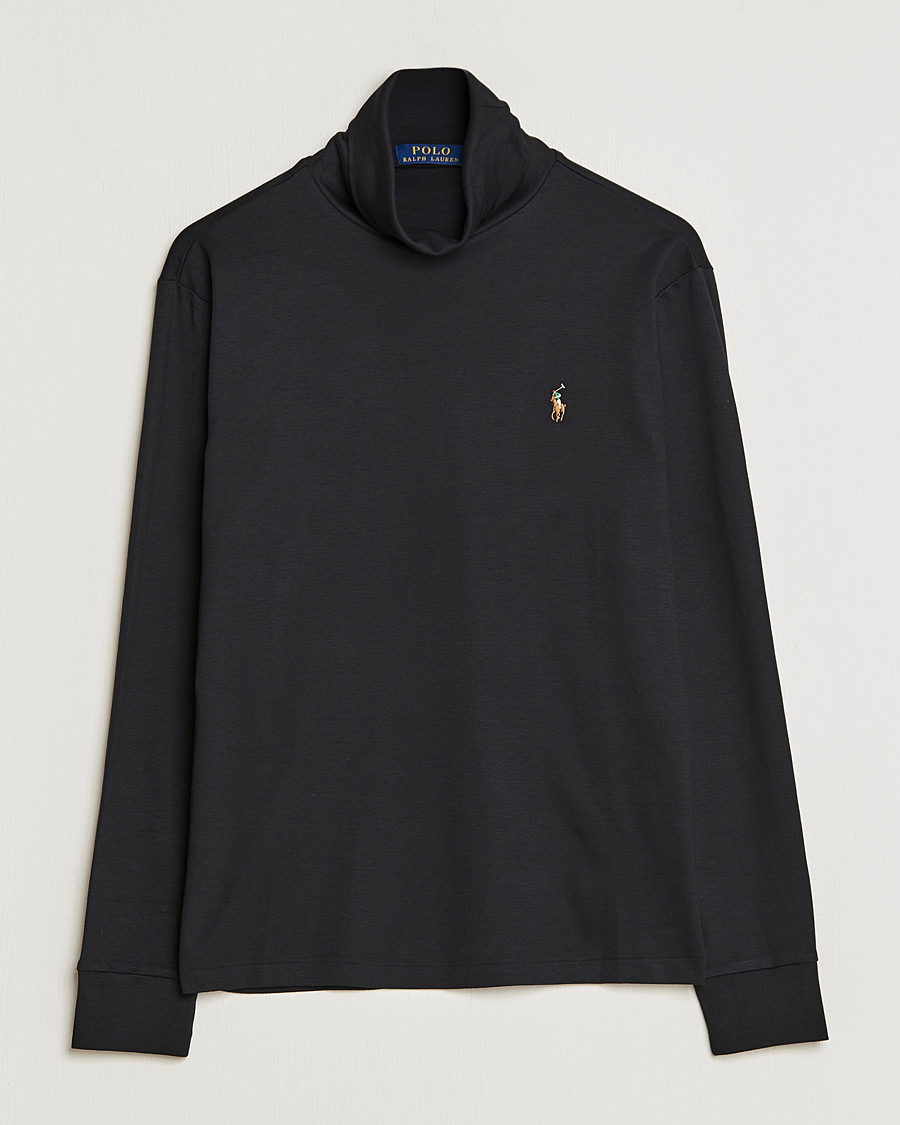 Herren | Pullover | Polo Ralph Lauren | Luxury Pima Cotton Rollneck Black