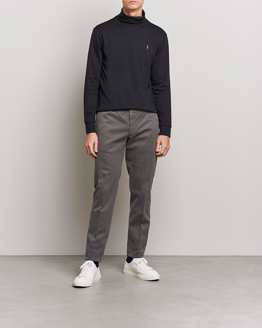 Herren | Pullover | Polo Ralph Lauren | Luxury Pima Cotton Rollneck Black