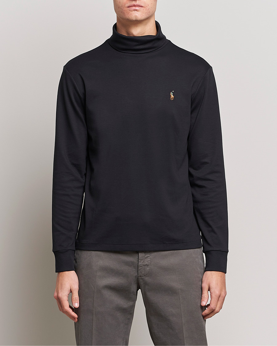 Herren | Pullover | Polo Ralph Lauren | Luxury Pima Cotton Rollneck Black