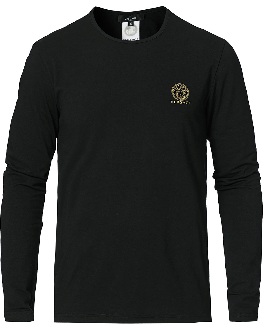 Herren | T-Shirts | Versace | Medusa Long Sleeve Tee Black