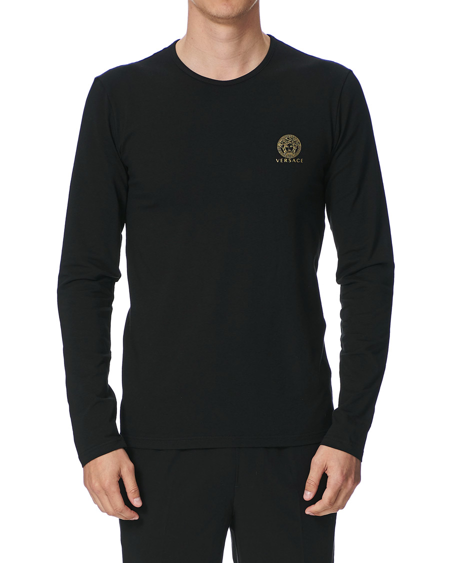 Herren | T-Shirts | Versace | Medusa Long Sleeve Tee Black