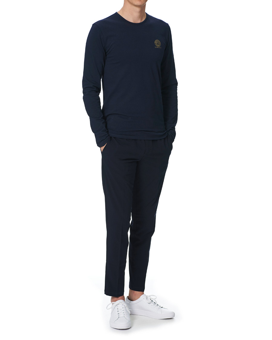 Herren | T-Shirts | Versace | Medusa Long Sleeve Tee Navy