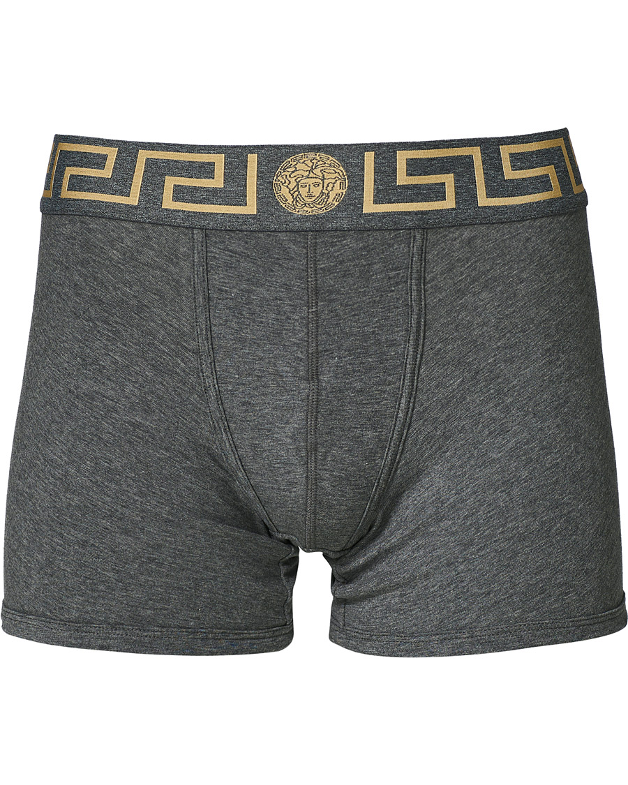 Herren | Unterwäsche | Versace | Greca Boxer Briefs Grey Melange