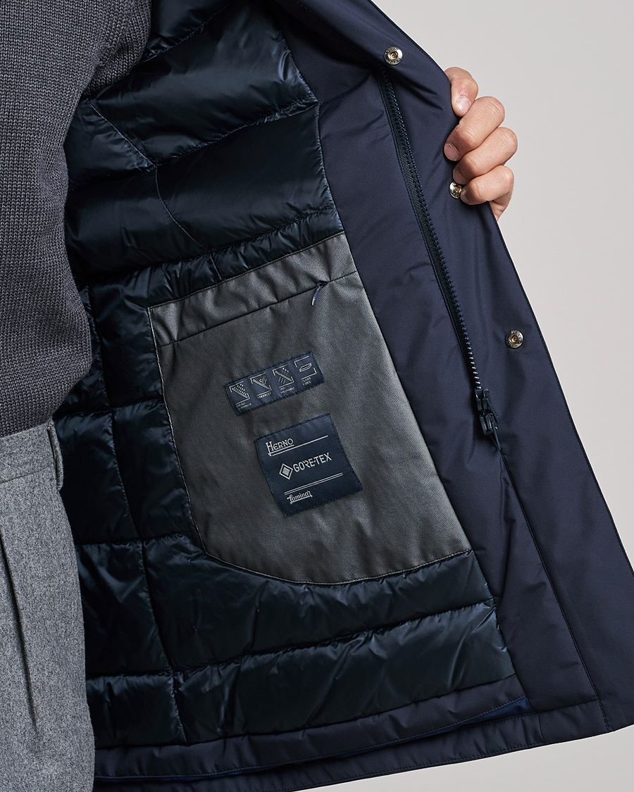 Herren | Jacken | Herno | Laminar Waterproof Down Coat Navy