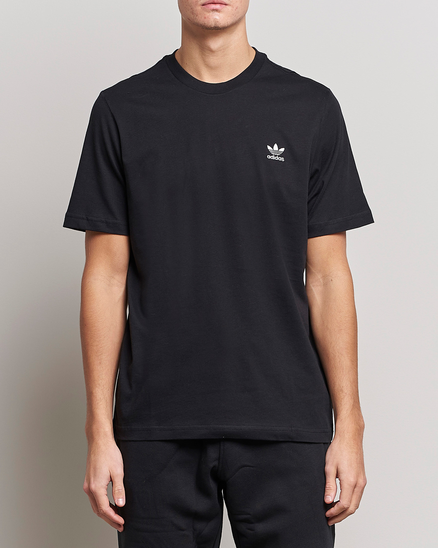 Herren | Schwartze t-shirts | adidas Originals | Essential Trefoil Tee Black