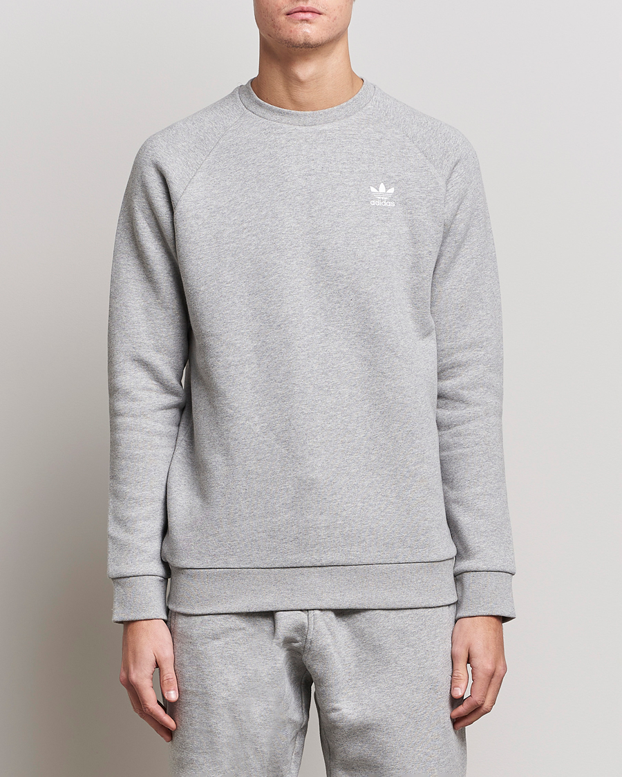 Herren | Graue Sweatshirts | adidas Originals | Essential Trefoil Sweatshirt Grey