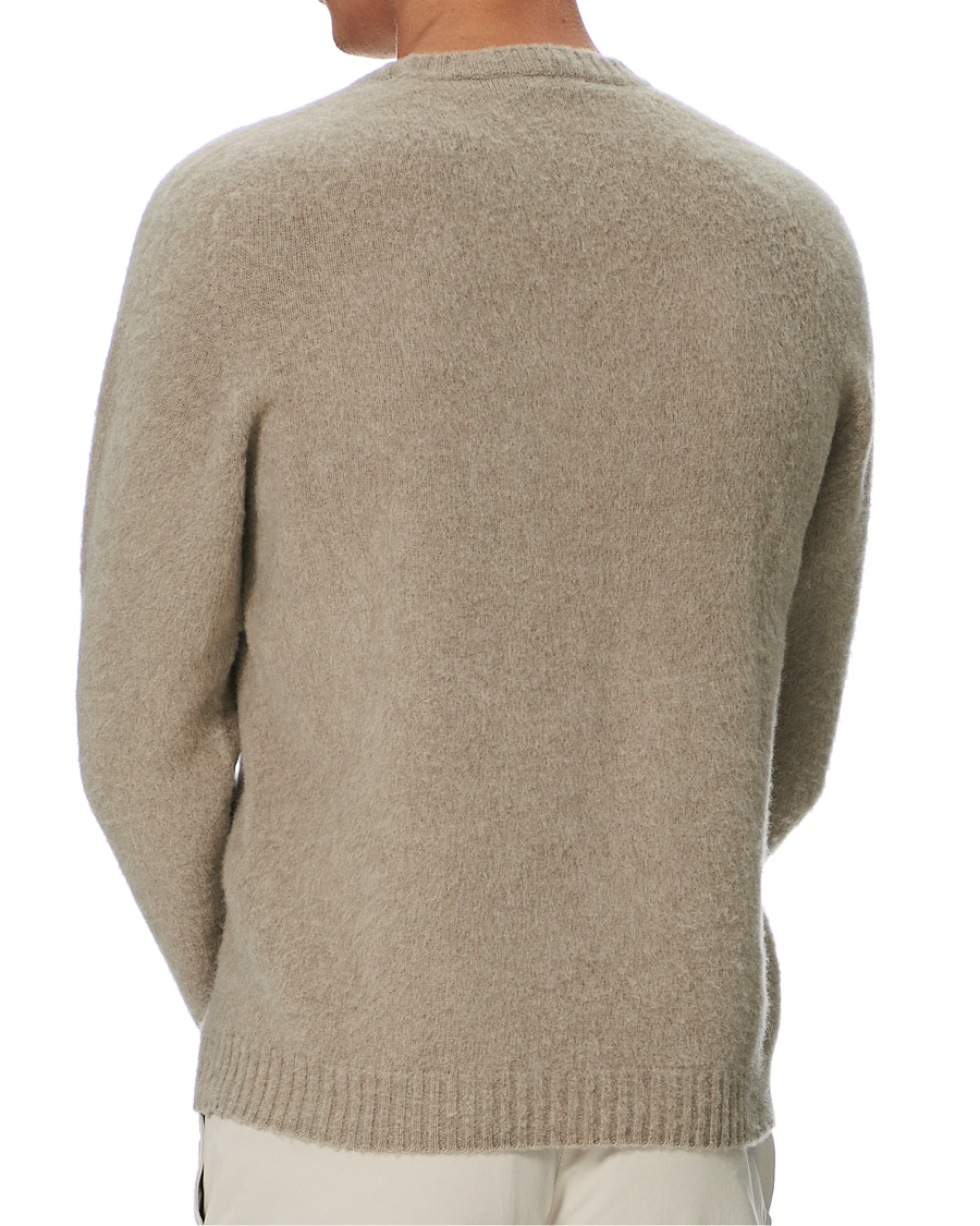 Herren | Pullover | Boglioli | Brushed Wool/Cashmere Sweater Beige