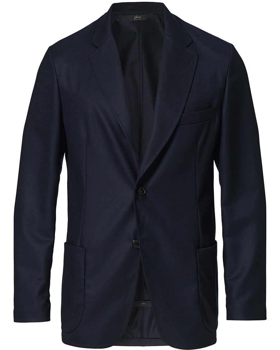 Herren | Sakkos | Brioni | Deconstructed Flannel Blazer Navy