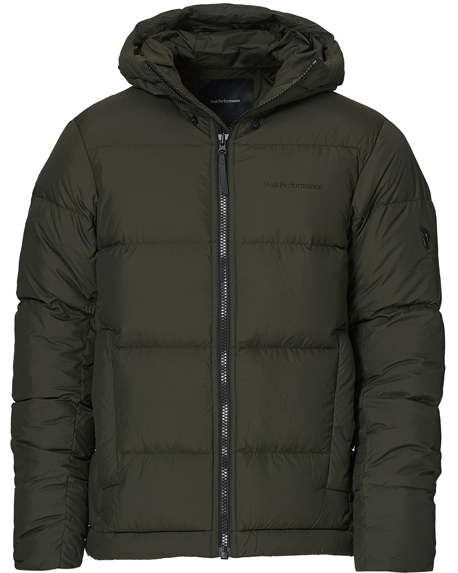 Herren | Jacken | Peak Performance | Rivel Down Hooded Jacket Olive Extreme