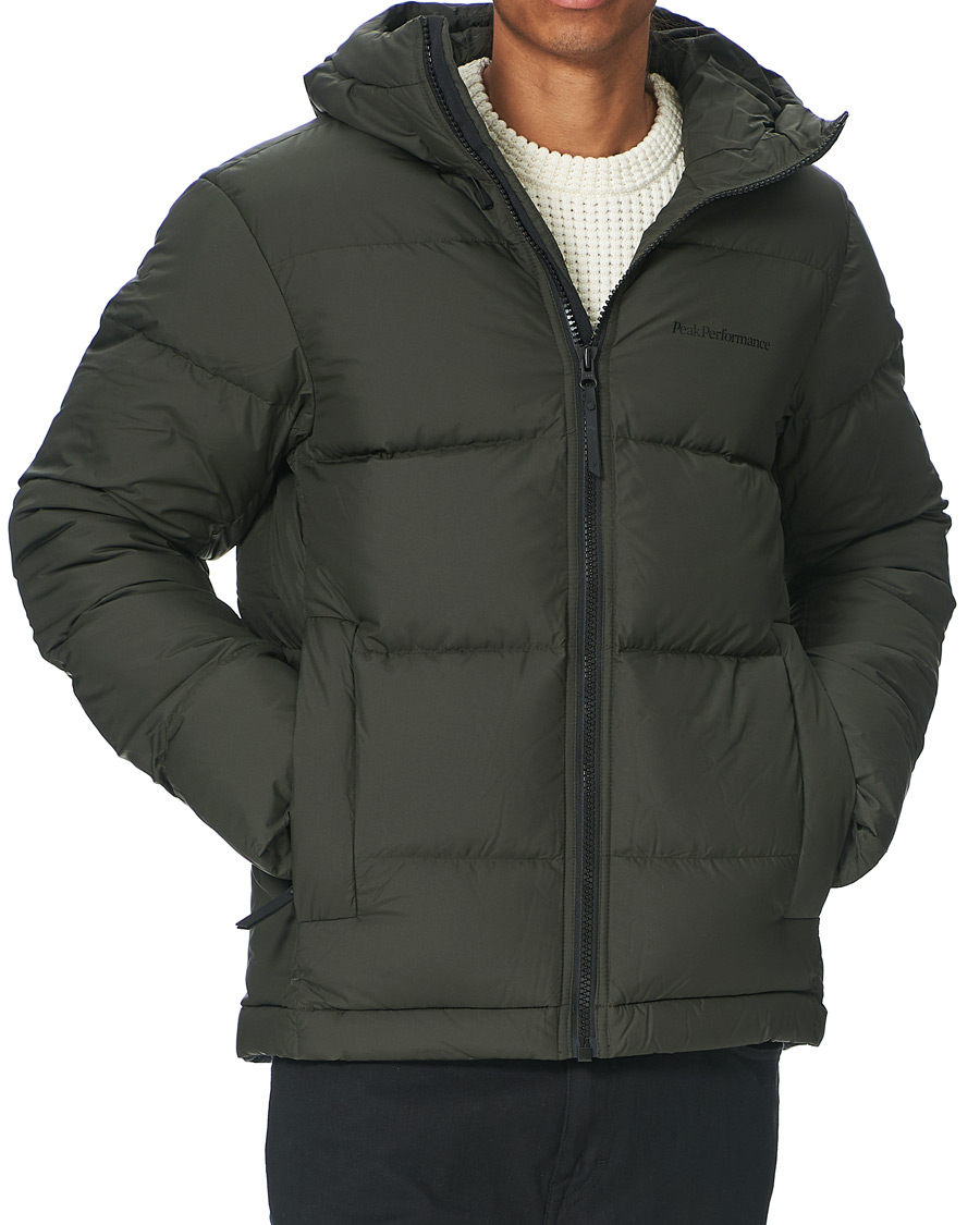 Herren | Jacken | Peak Performance | Rivel Down Hooded Jacket Olive Extreme