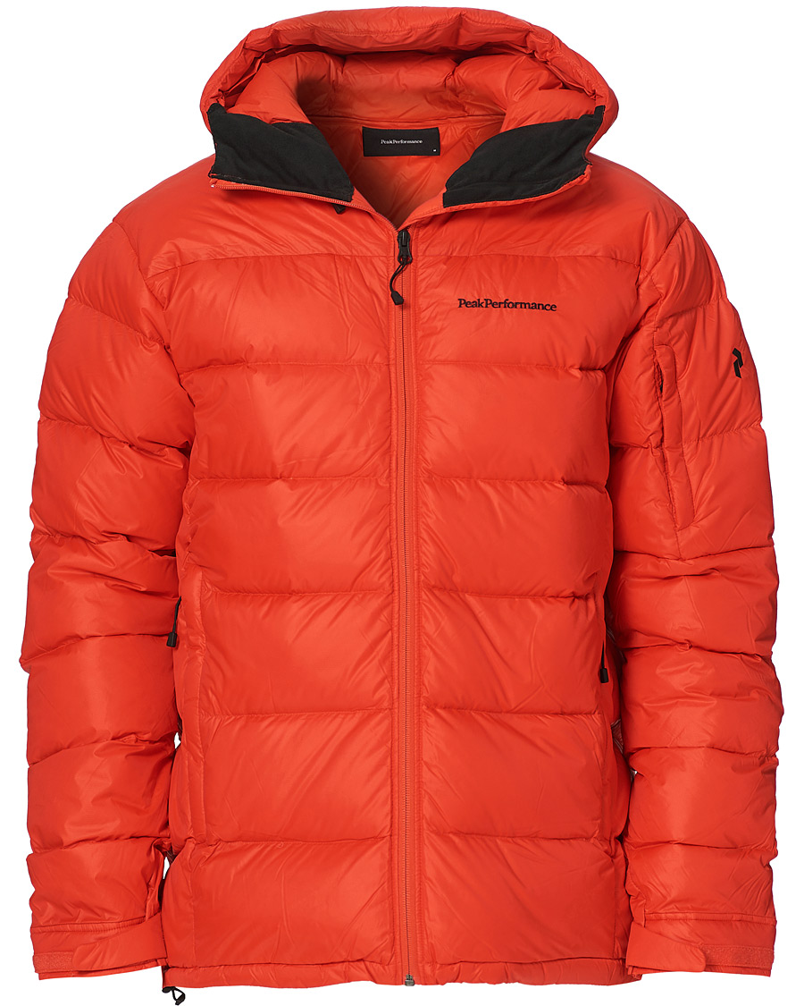 Herren | Jacken | Peak Performance | Frost Down Hooded Jacket Racing Red