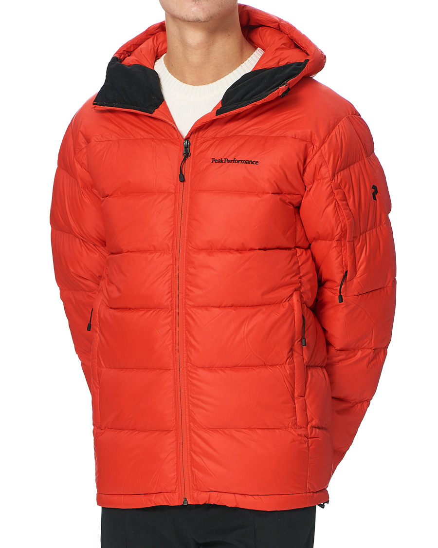Herren | Jacken | Peak Performance | Frost Down Hooded Jacket Racing Red