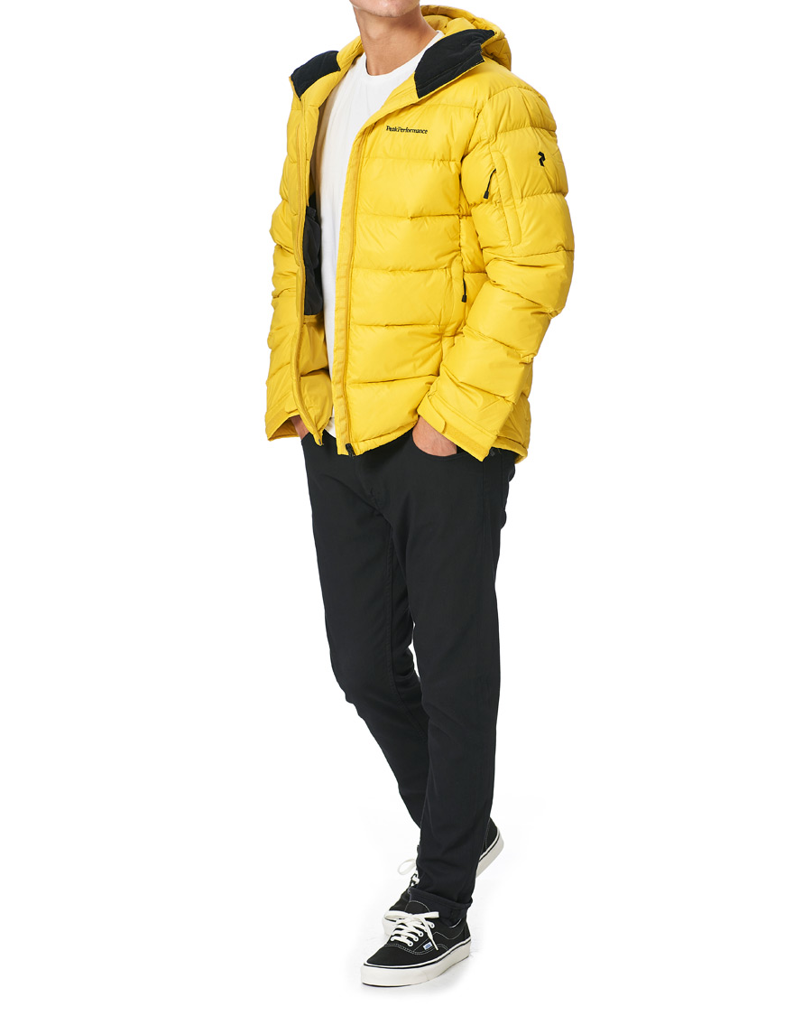 Herren | Jacken | Peak Performance | Frost Down Hooded Jacket Trek Yellow