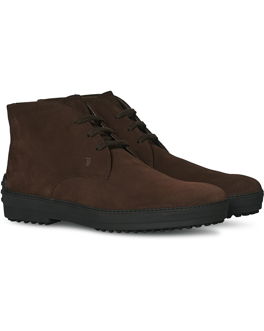 Herren | Tod's Winter Gommini Boots Dark Brown Suede | Tod's | Winter Gommini Boots Dark Brown Suede