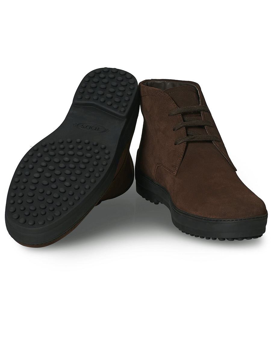 Herren | Tod's Winter Gommini Boots Dark Brown Suede | Tod's | Winter Gommini Boots Dark Brown Suede