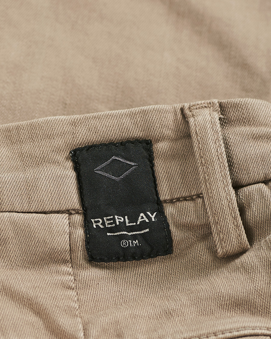 Herren | Hosen | Replay | Benni Hyperflex X-Lite Chinos Walnut
