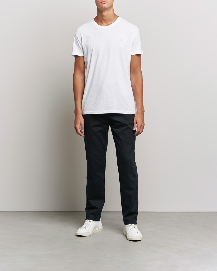 Herren | T-Shirts | GANT | 2-Pack Crew Neck T-Shirt White