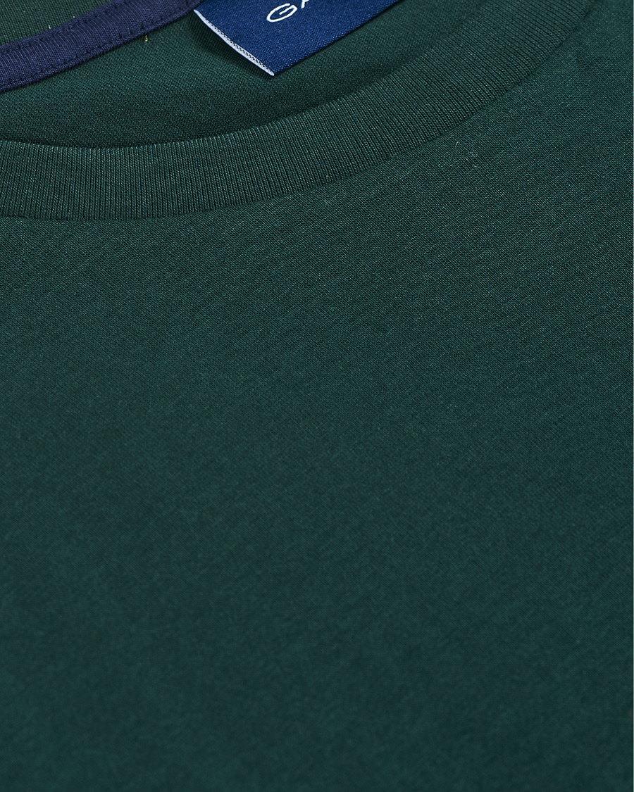 Herren | T-Shirts | GANT | Archive Shield Logo Crew Neck Tee Tartan Green