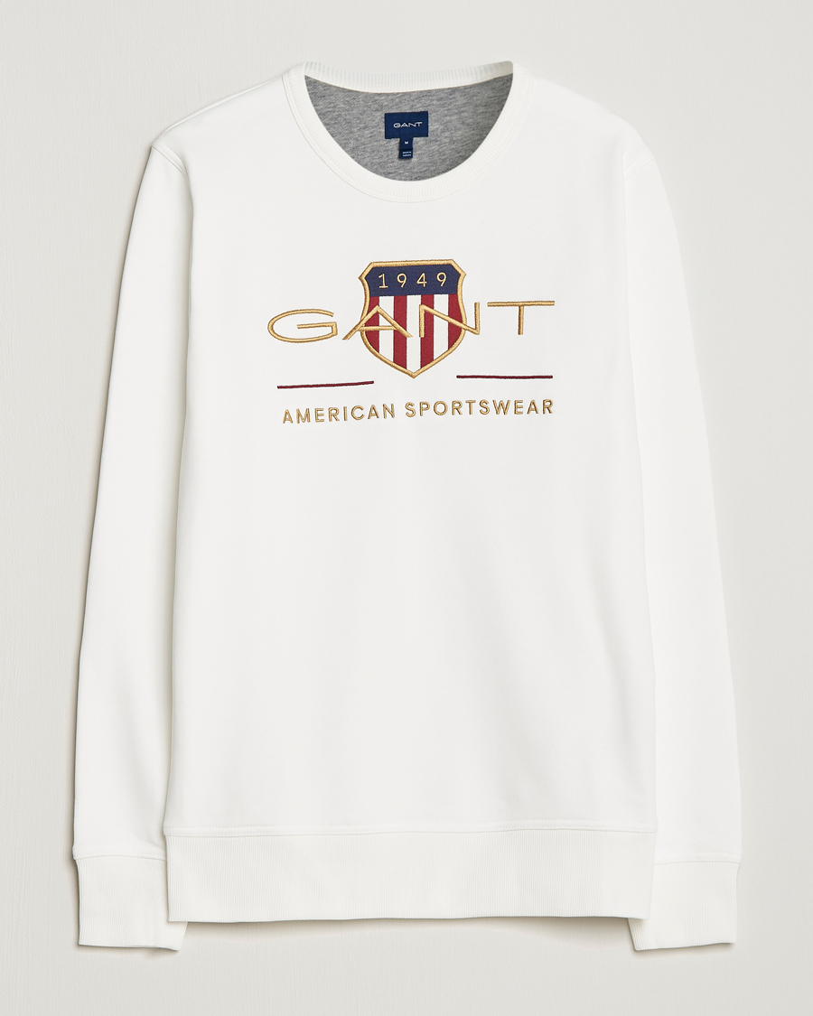 Herren | Pullover | GANT | Archive Shield Crew Neck Sweatershirt Eggshell