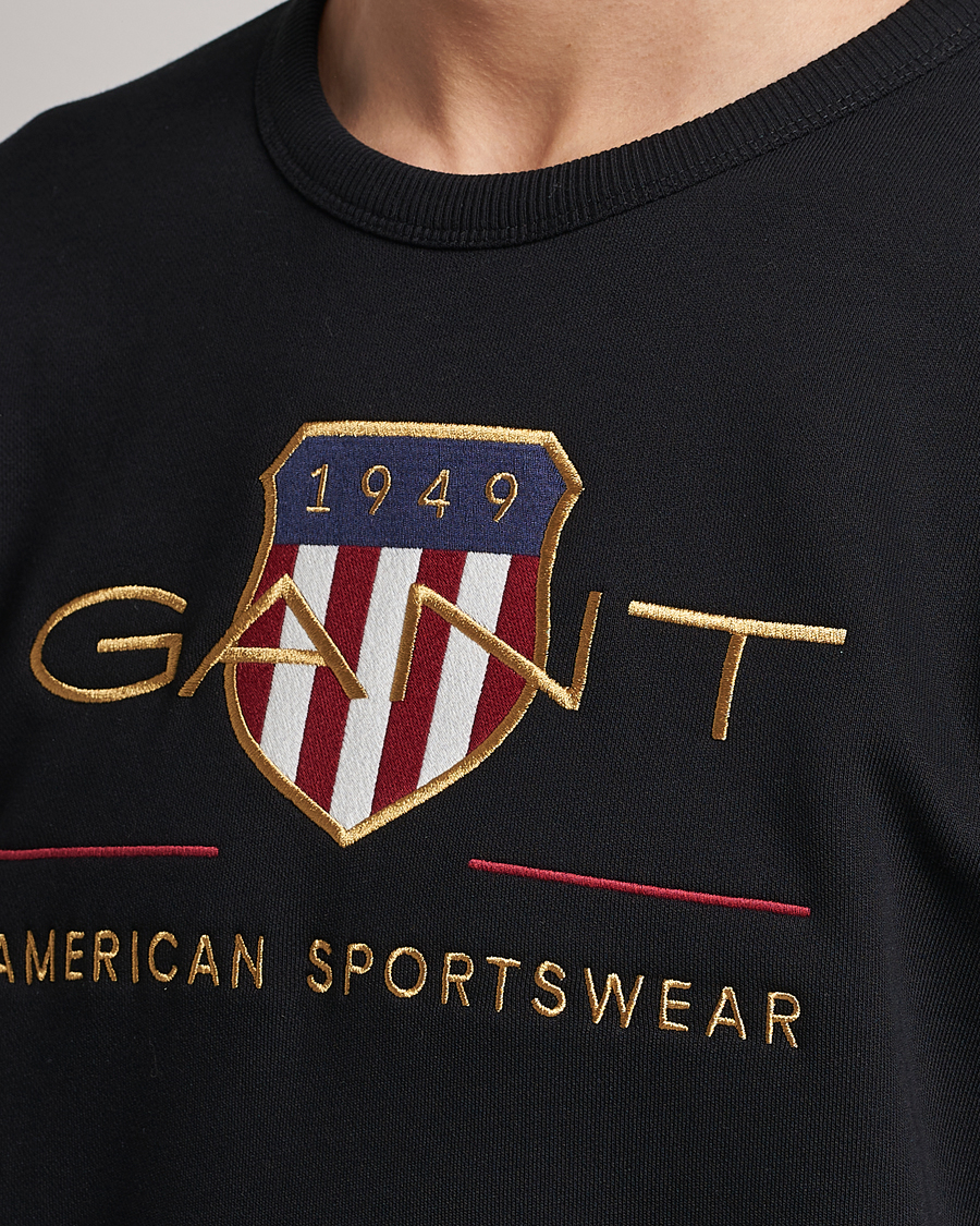 Herren | Pullover | GANT | Archive Shield Crew Neck Sweatershirt Black