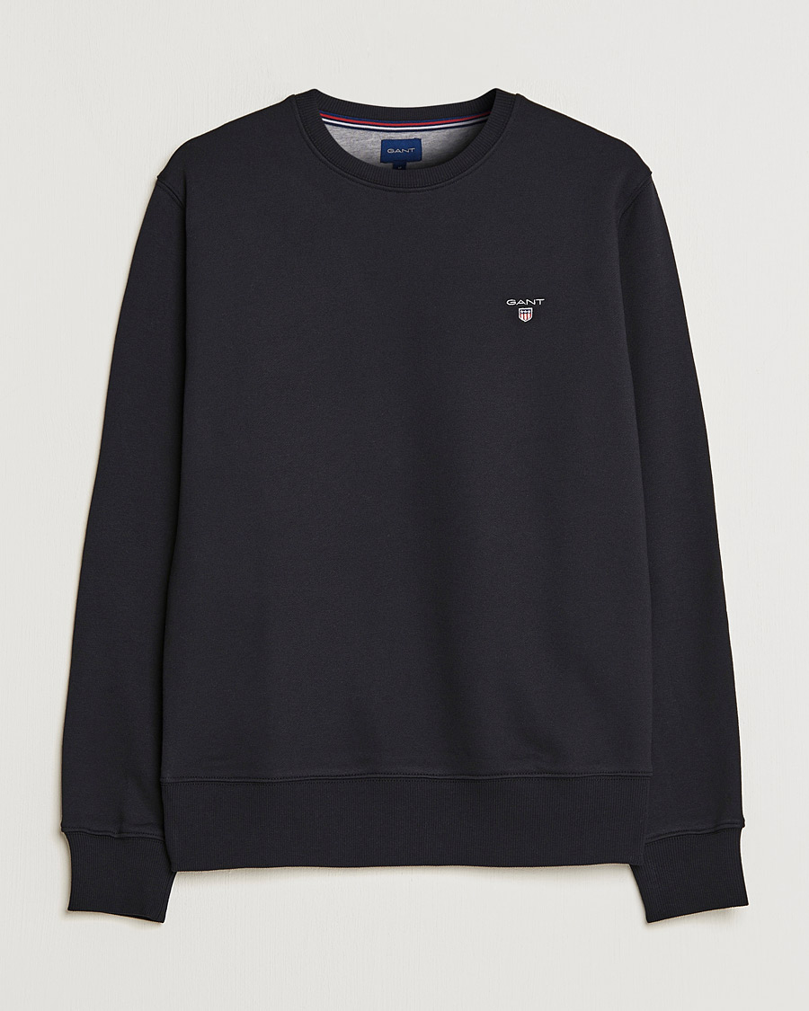 Herren | Pullover | GANT | Original Shield Logo Crew Neck Sweatshirt Black