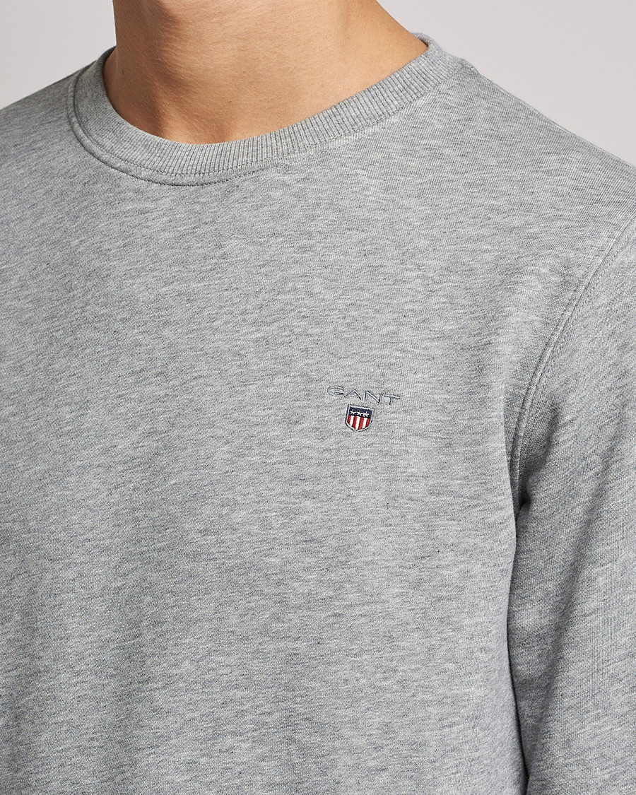 Herren | Pullover | GANT | Original Crew Neck Sweatshirt Grey Melange